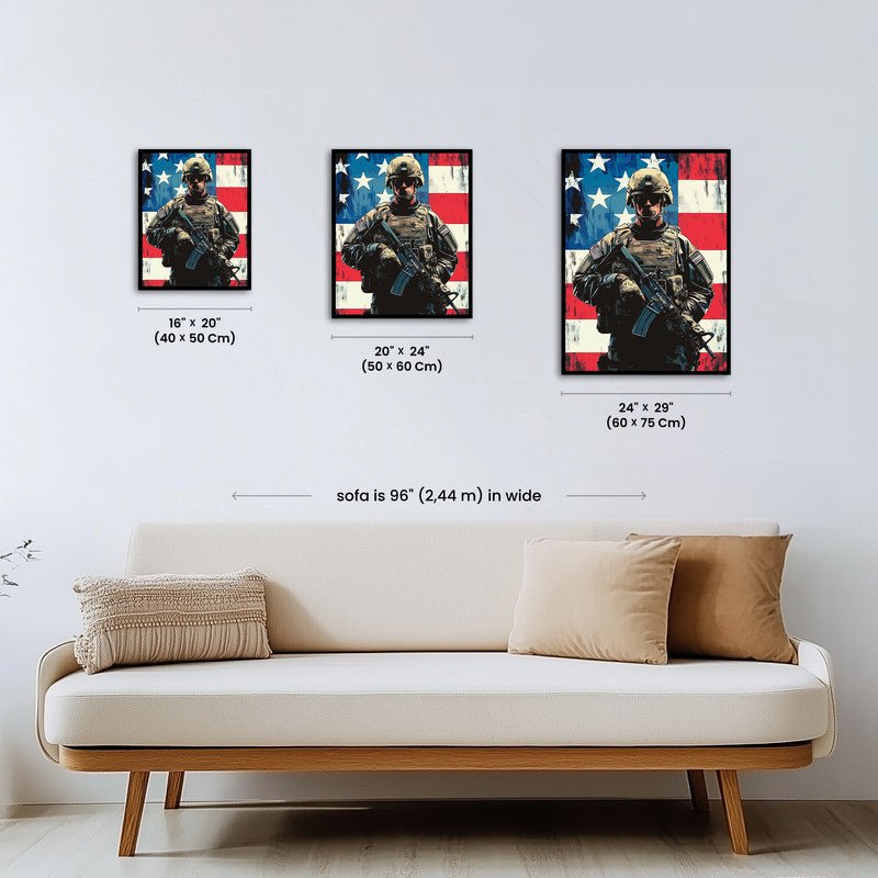 Paint by numbers - American Soldier - MyArt