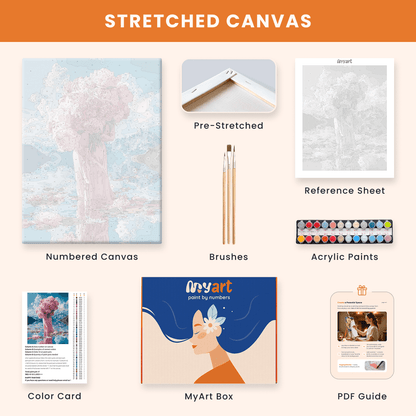 Paint by numbers - Antique Petal Glow - MyArt