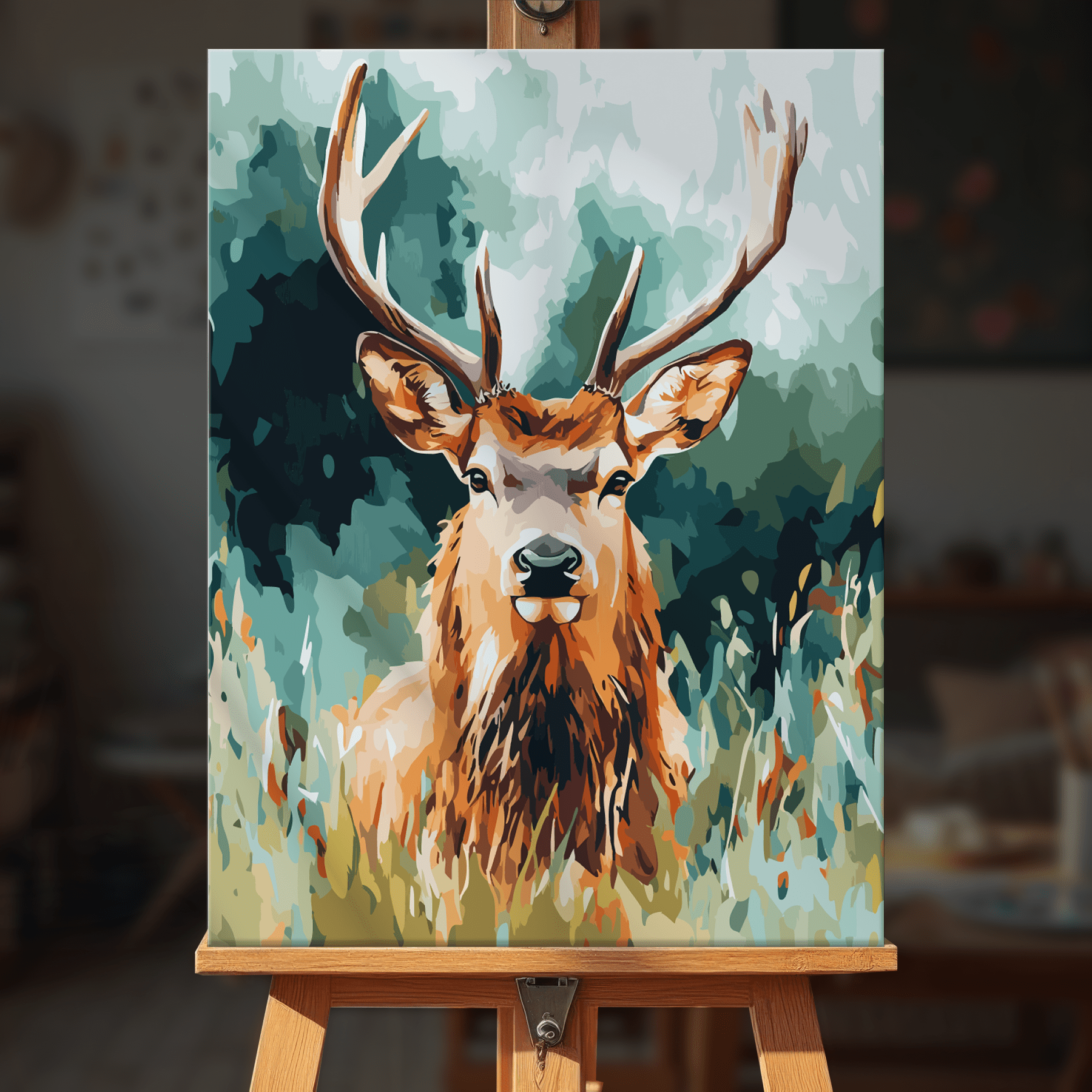 Paint by numbers - Antlers in the Breeze - MyArt