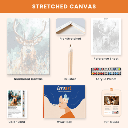 Paint by numbers - Antlers in the Breeze - MyArt