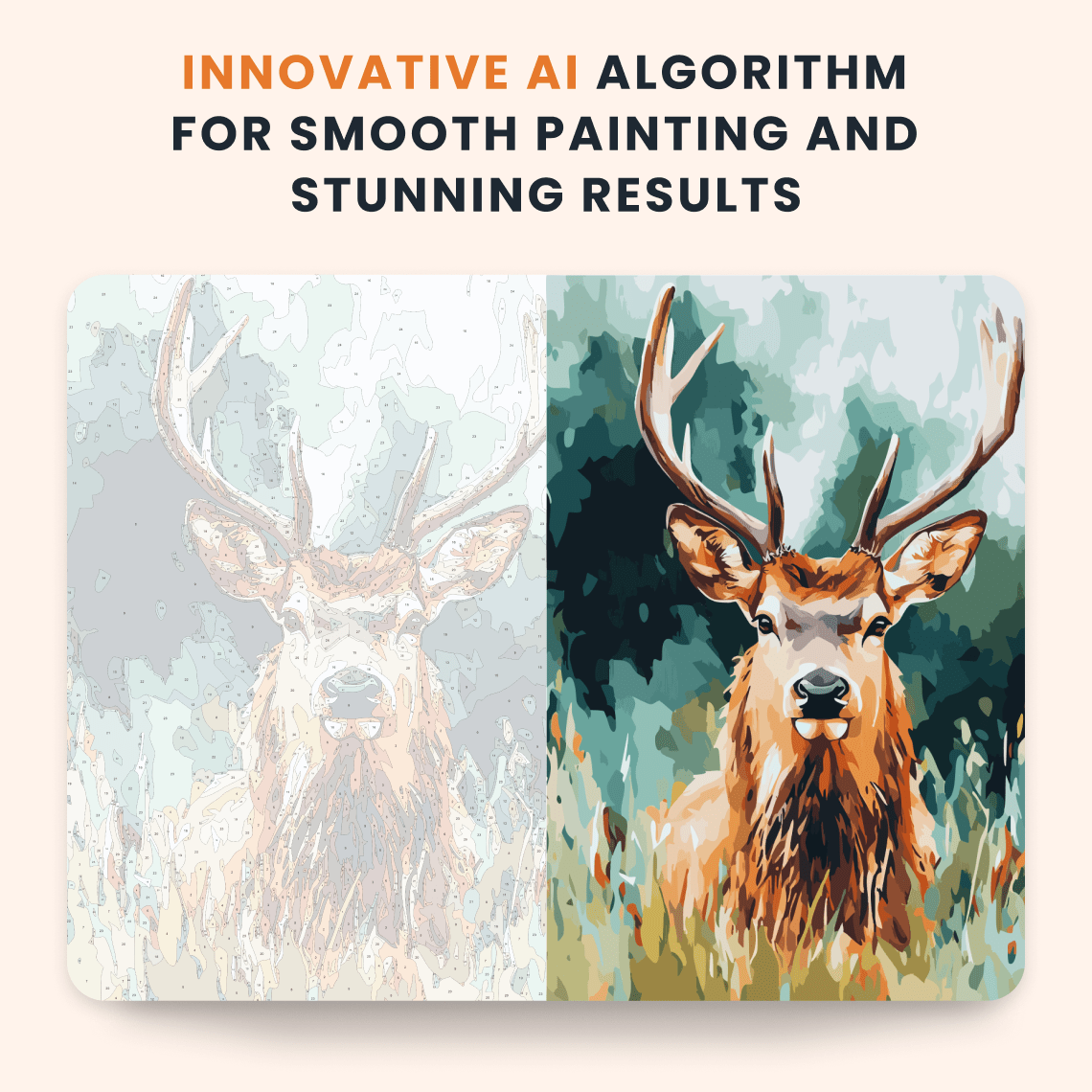 Paint by numbers - Antlers in the Breeze - MyArt