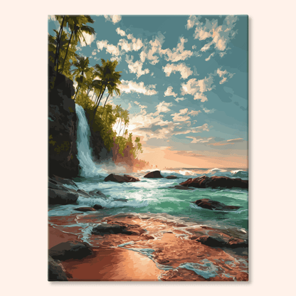 Paint by numbers - Aurora Falls - MyArt