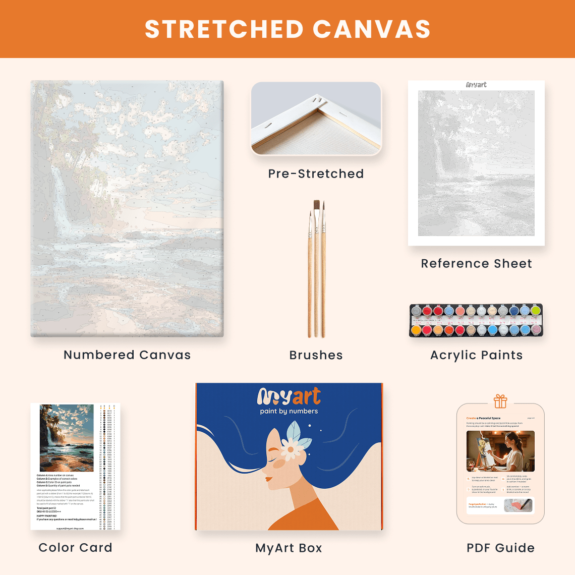 Paint by numbers - Aurora Falls - MyArt