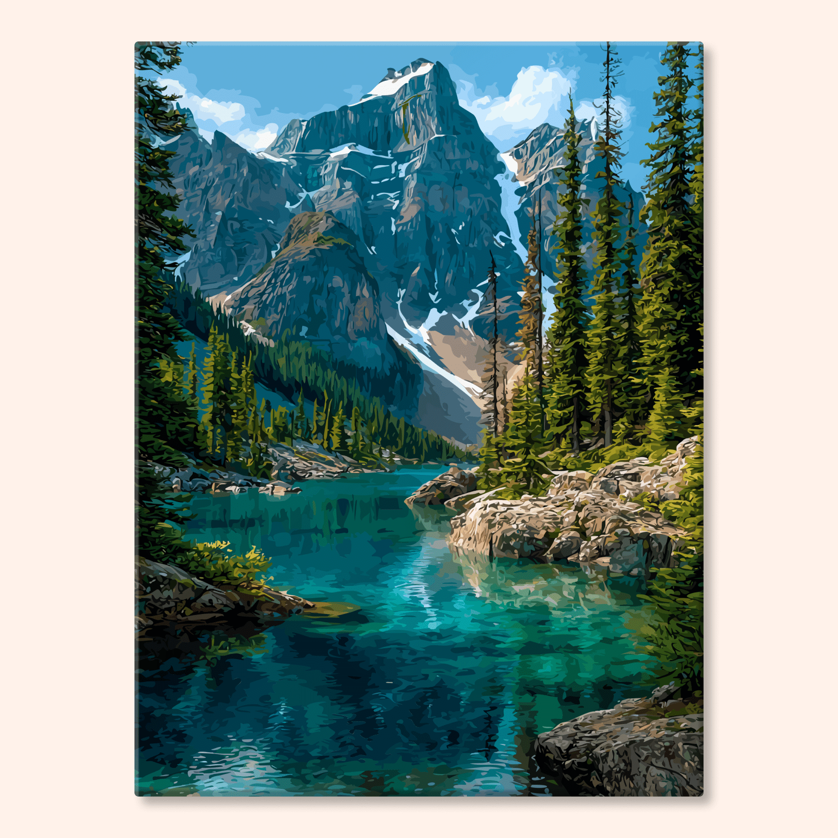 Paint by numbers - Aurora Lagoon - MyArt