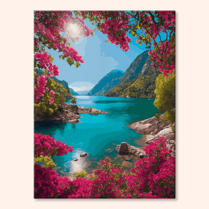 Paint by numbers - Aurora Lake - MyArt