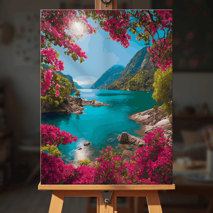 Paint by numbers - Aurora Lake - MyArt