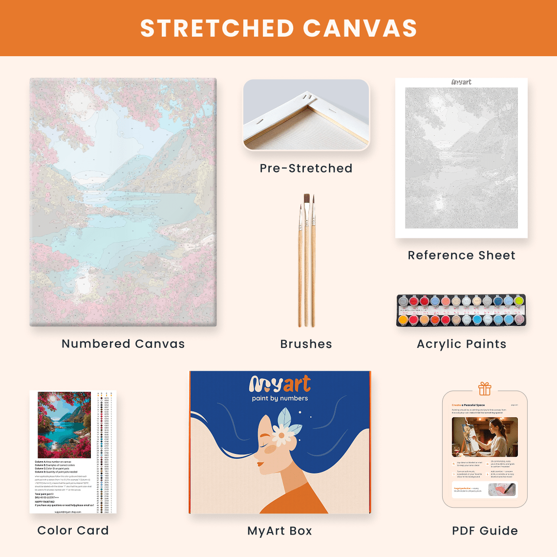 Paint by numbers - Aurora Lake - MyArt