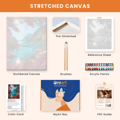 Paint by numbers - Aurora Lake - MyArt