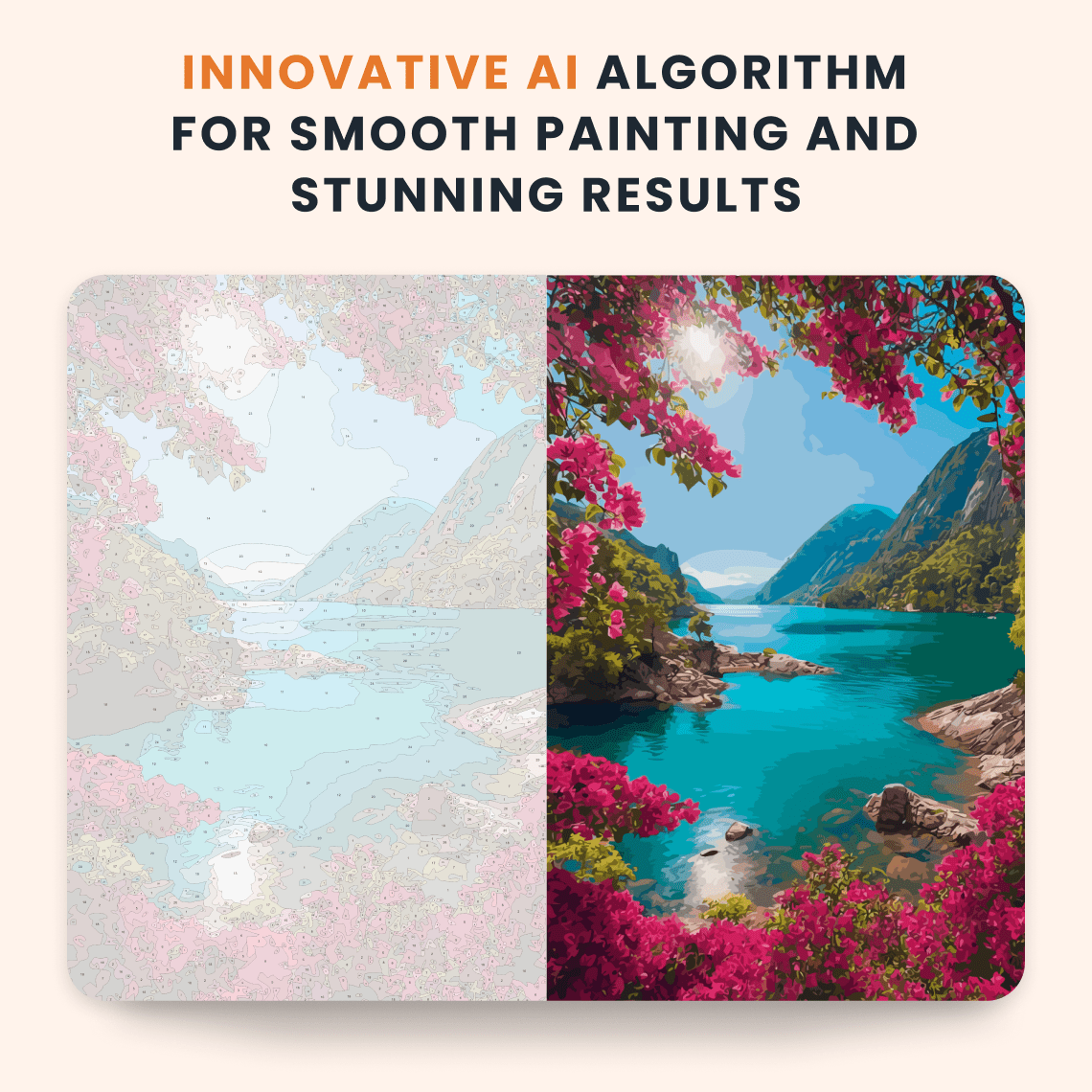 Paint by numbers - Aurora Lake - MyArt