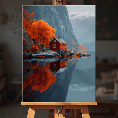 Paint by numbers - Aurora River - MyArt