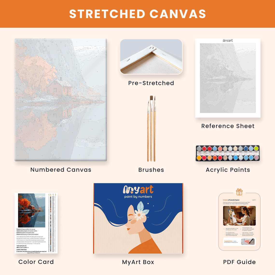 Paint by numbers - Aurora River - MyArt