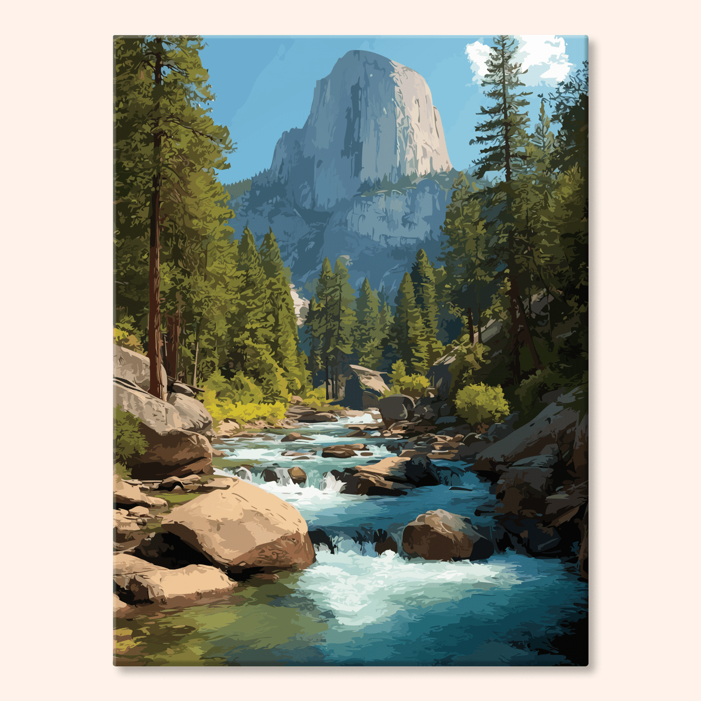 Paint by numbers - Aurora Stream - MyArt