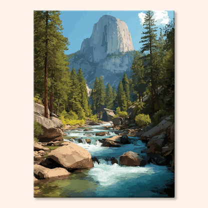 Paint by numbers - Aurora Stream - MyArt