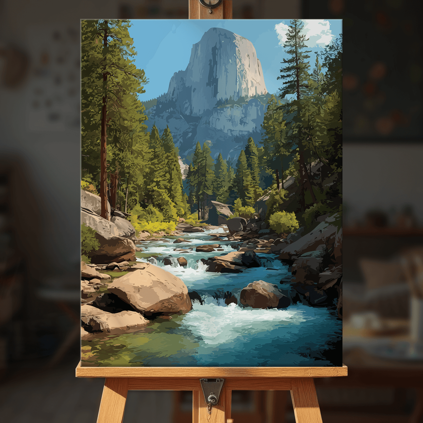 Paint by numbers - Aurora Stream - MyArt