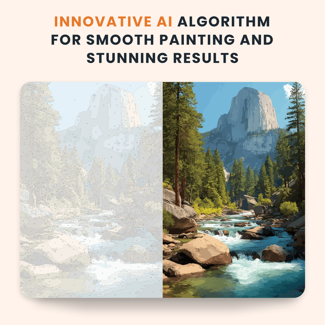 Paint by numbers - Aurora Stream - MyArt