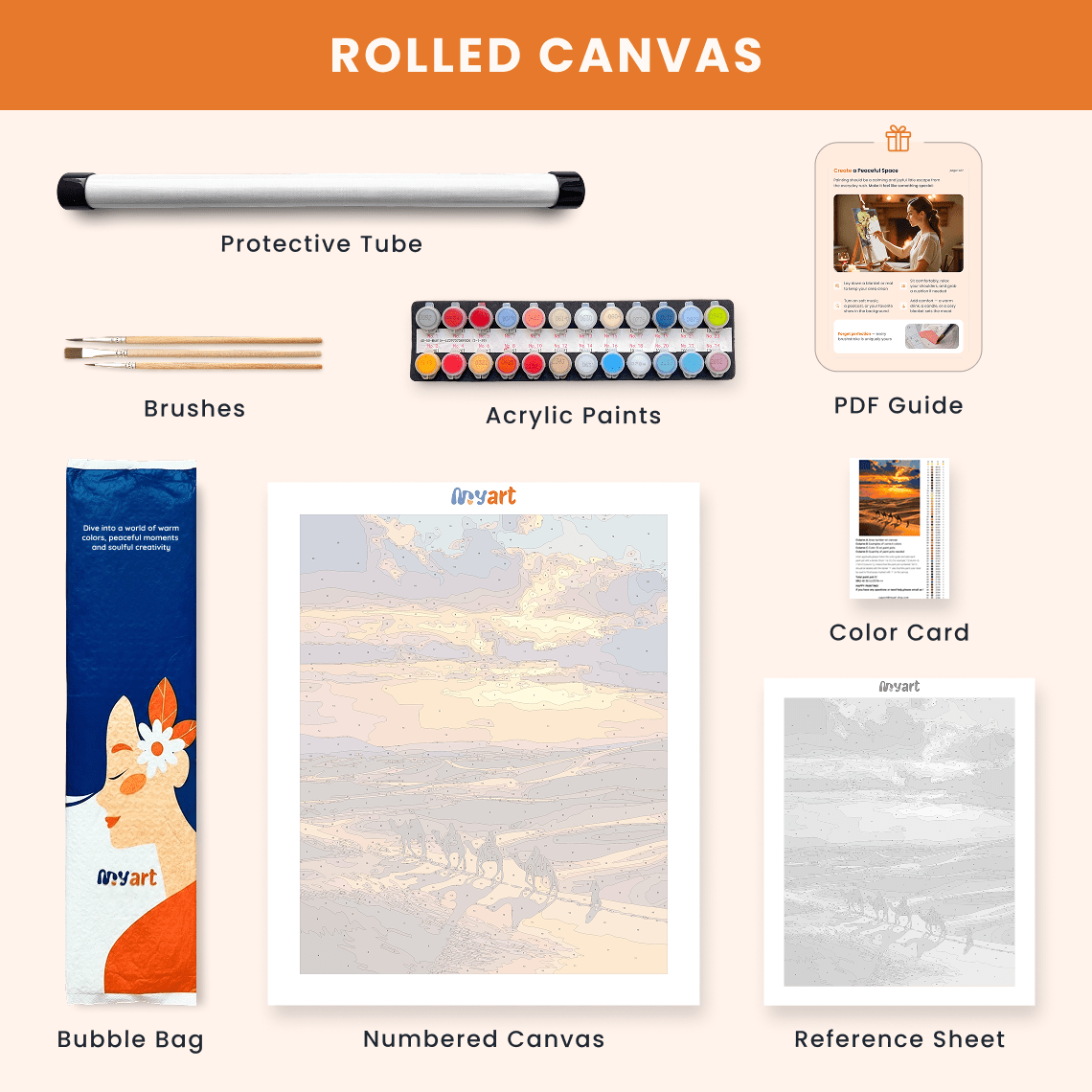 Paint by numbers - Aurora Valley - MyArt