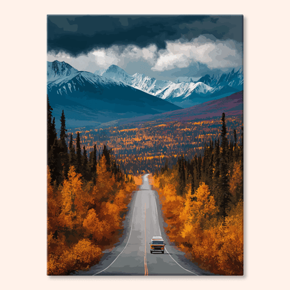 Paint by numbers - Autumn Drive - MyArt