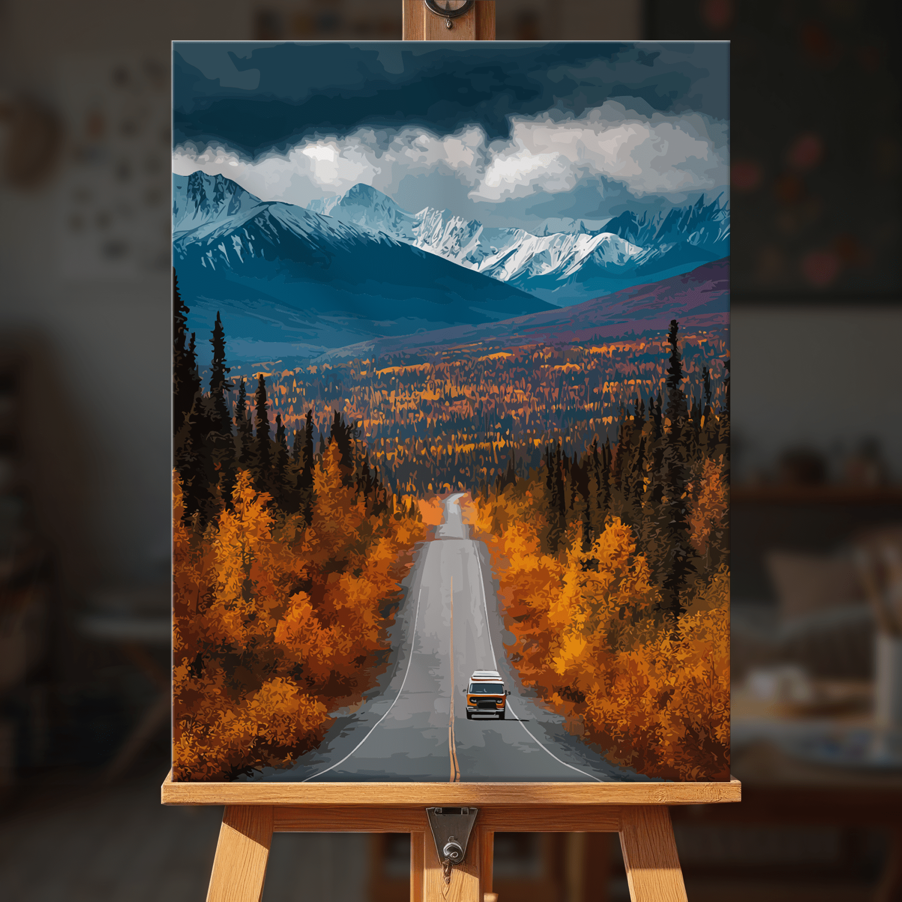 Paint by numbers - Autumn Drive - MyArt