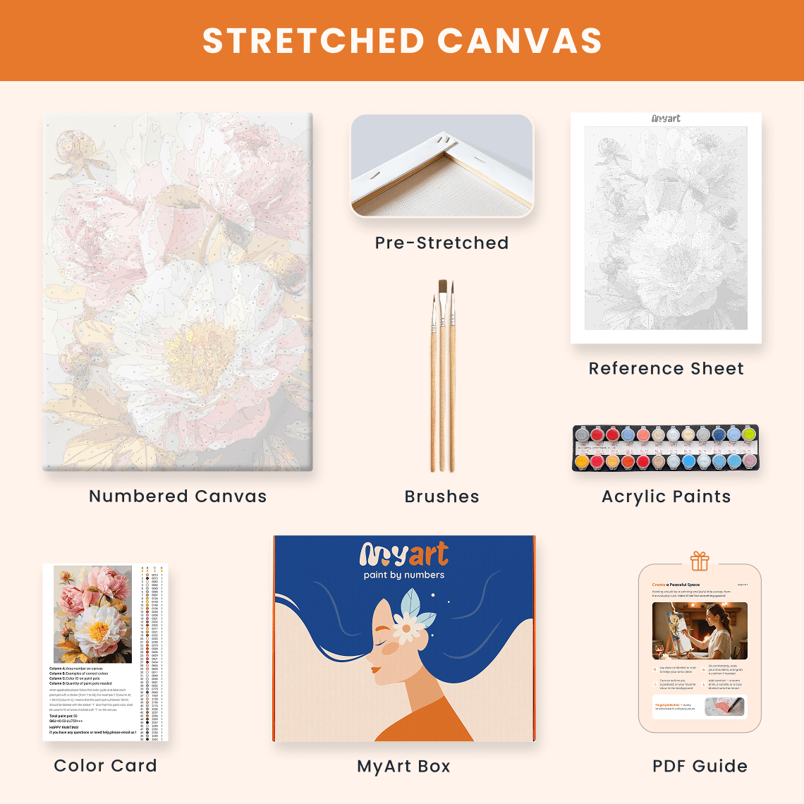 Paint by numbers - Autumn Peonies - MyArt