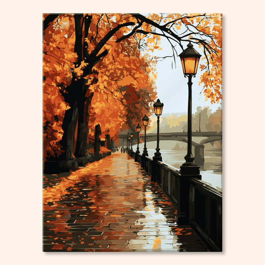 Paint by numbers - Autumn Walkway - MyArt