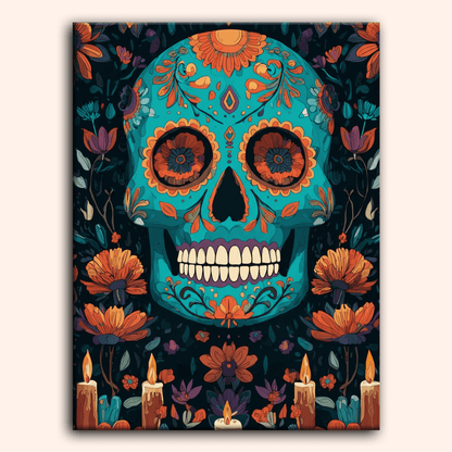Paint by numbers - Azure Calavera - MyArt