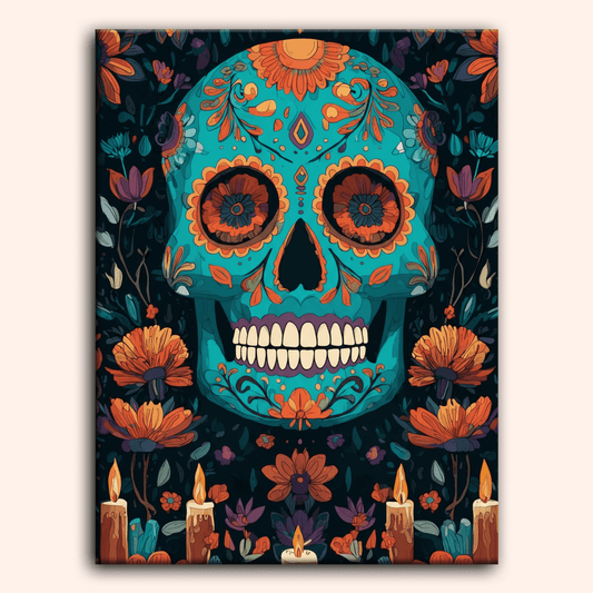 Paint by numbers - Azure Calavera - MyArt