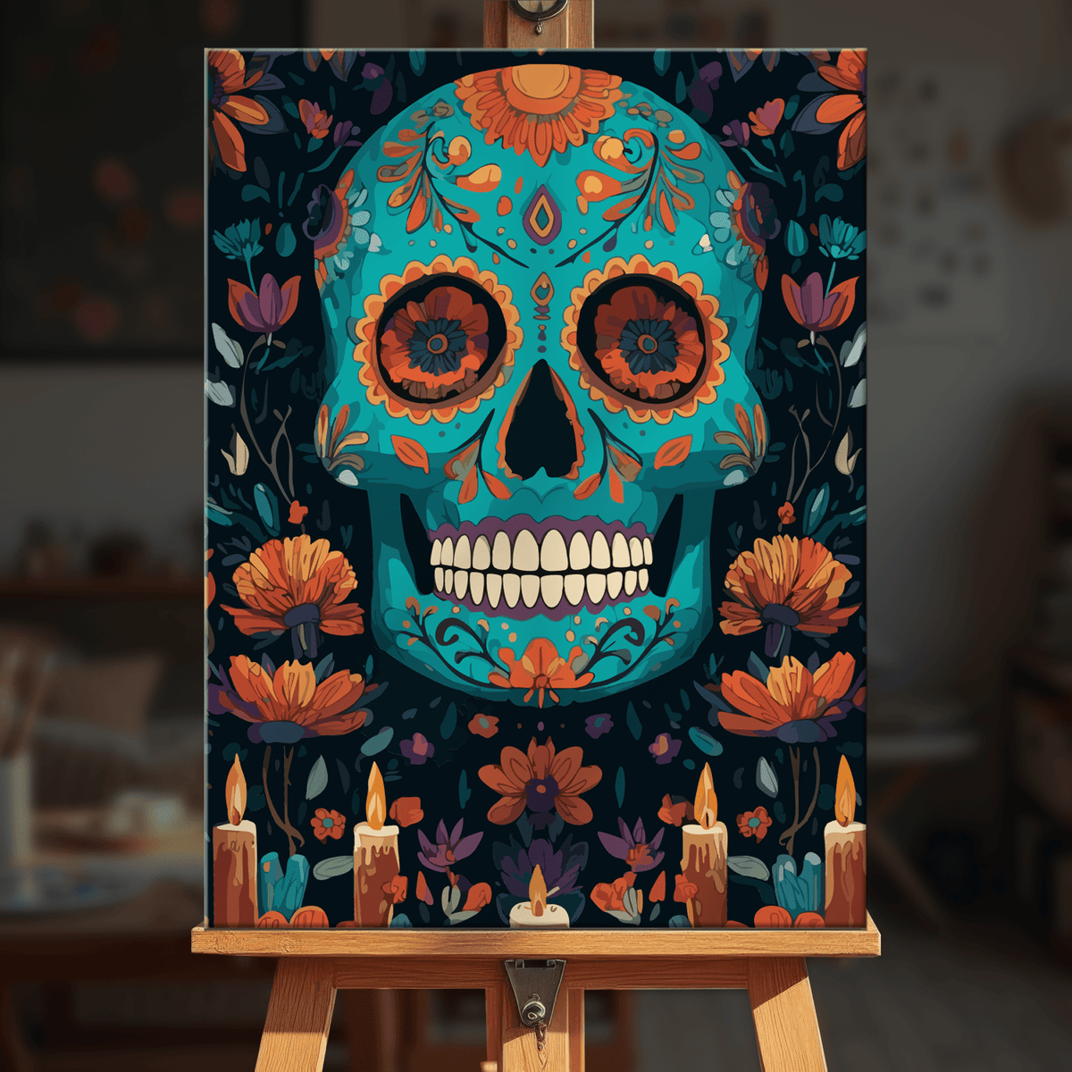 Paint by numbers - Azure Calavera - MyArt