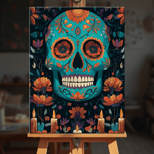 Paint by numbers - Azure Calavera - MyArt