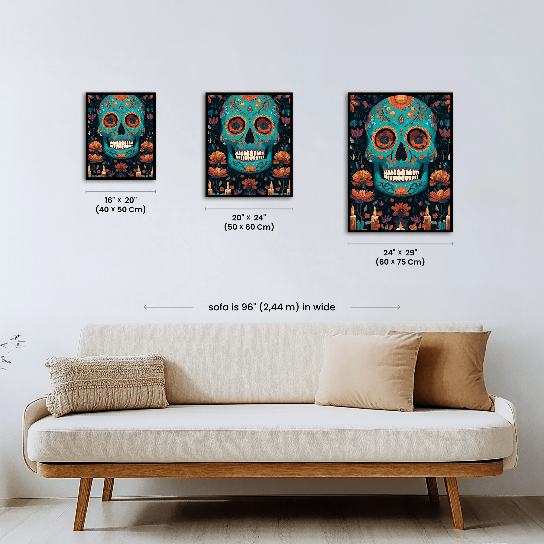 Paint by numbers - Azure Calavera - MyArt