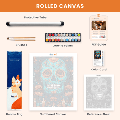 Paint by numbers - Azure Calavera - MyArt