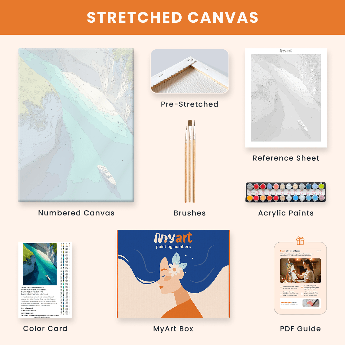Paint by numbers - Azure Passage - MyArt