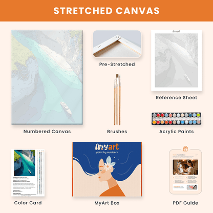 Paint by numbers - Azure Passage - MyArt