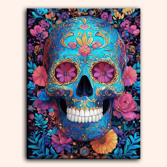 Paint by numbers - Azure Skull - MyArt