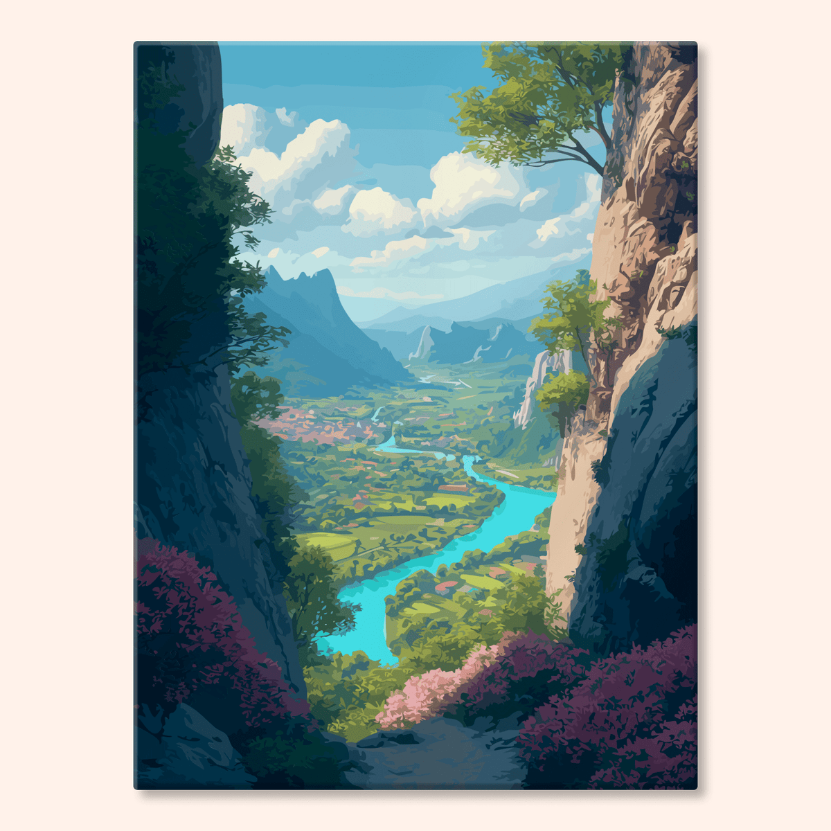 Paint by numbers - Azure Valley - MyArt