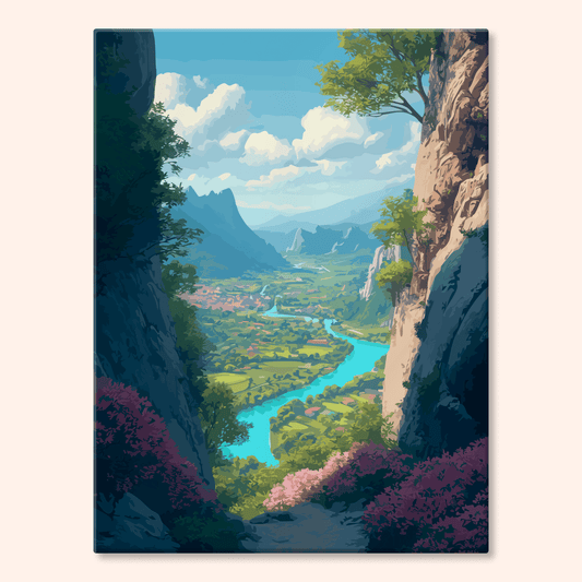 Paint by numbers - Azure Valley - MyArt