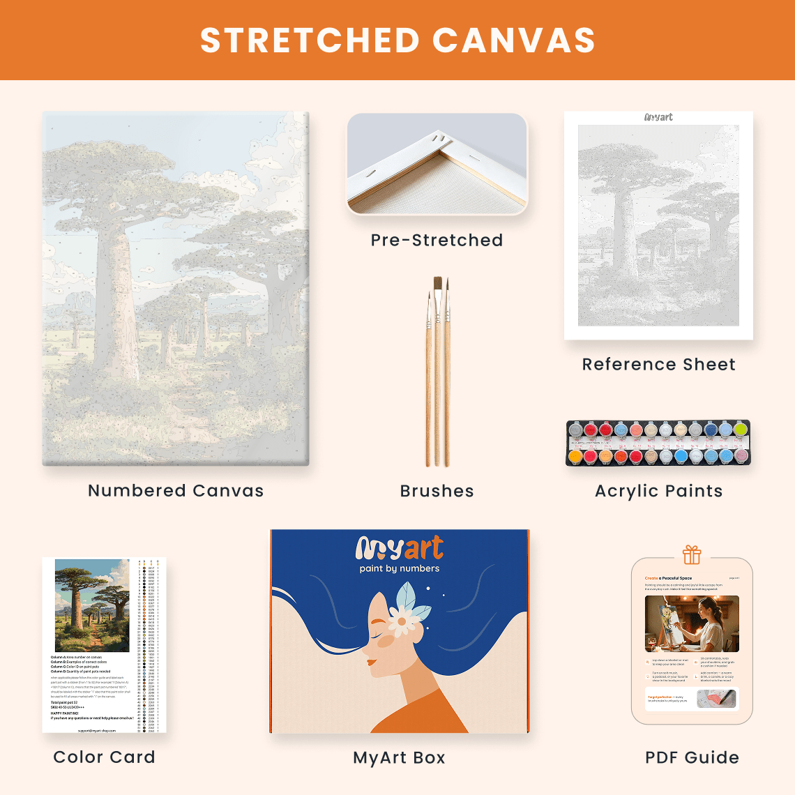 Paint by numbers - Baobab Trail - MyArt