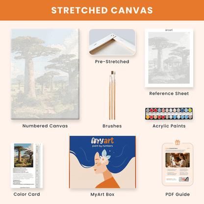 Paint by numbers - Baobab Trail - MyArt