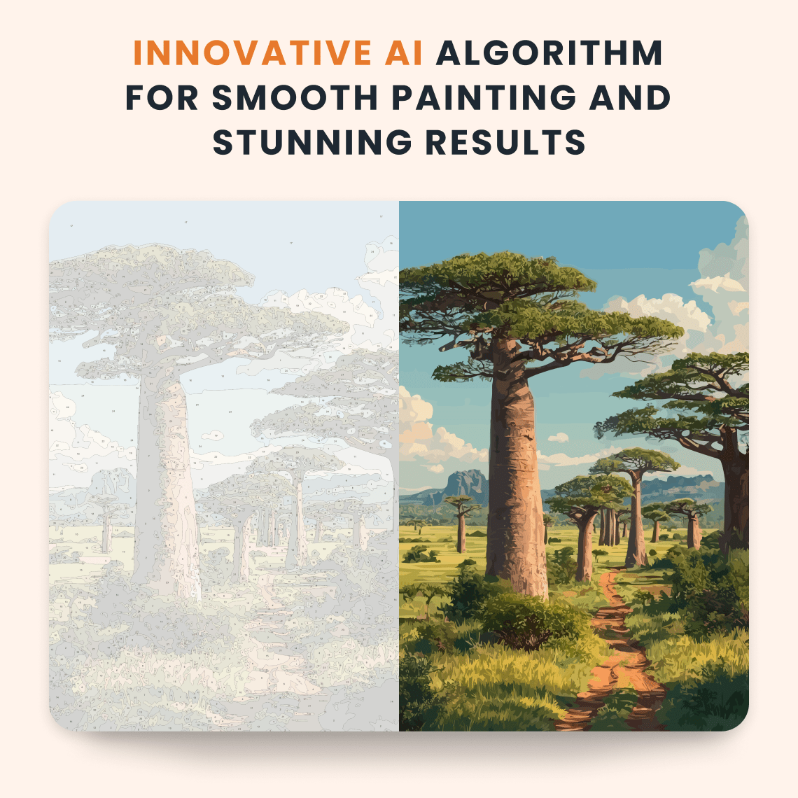 Paint by numbers - Baobab Trail - MyArt