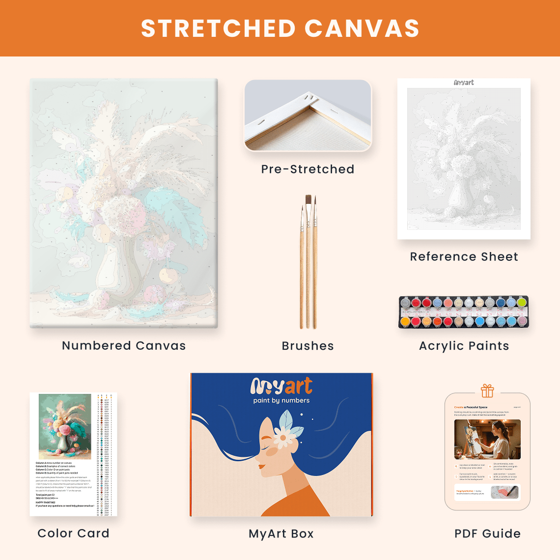 Paint by numbers - Bare Flower Space - MyArt