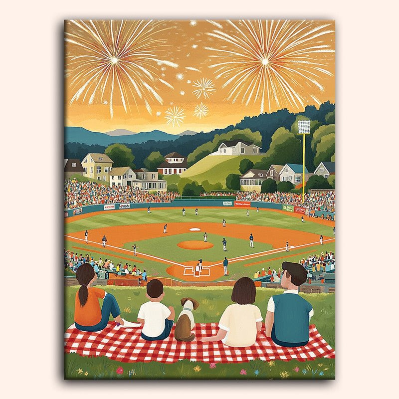 Paint by numbers - Baseball Night - MyArt