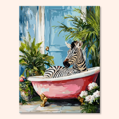 Bathing Zebra
