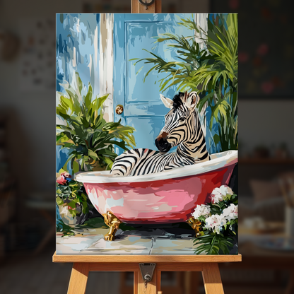Bathing Zebra