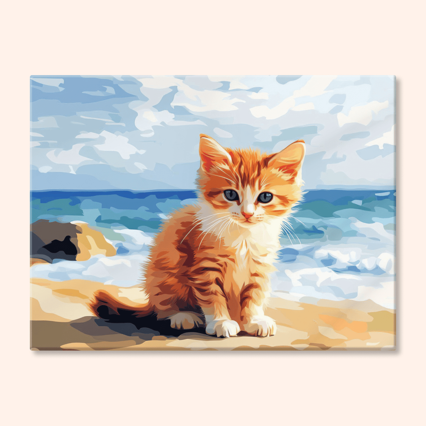 Paint by numbers - Beach Kitten - MyArt