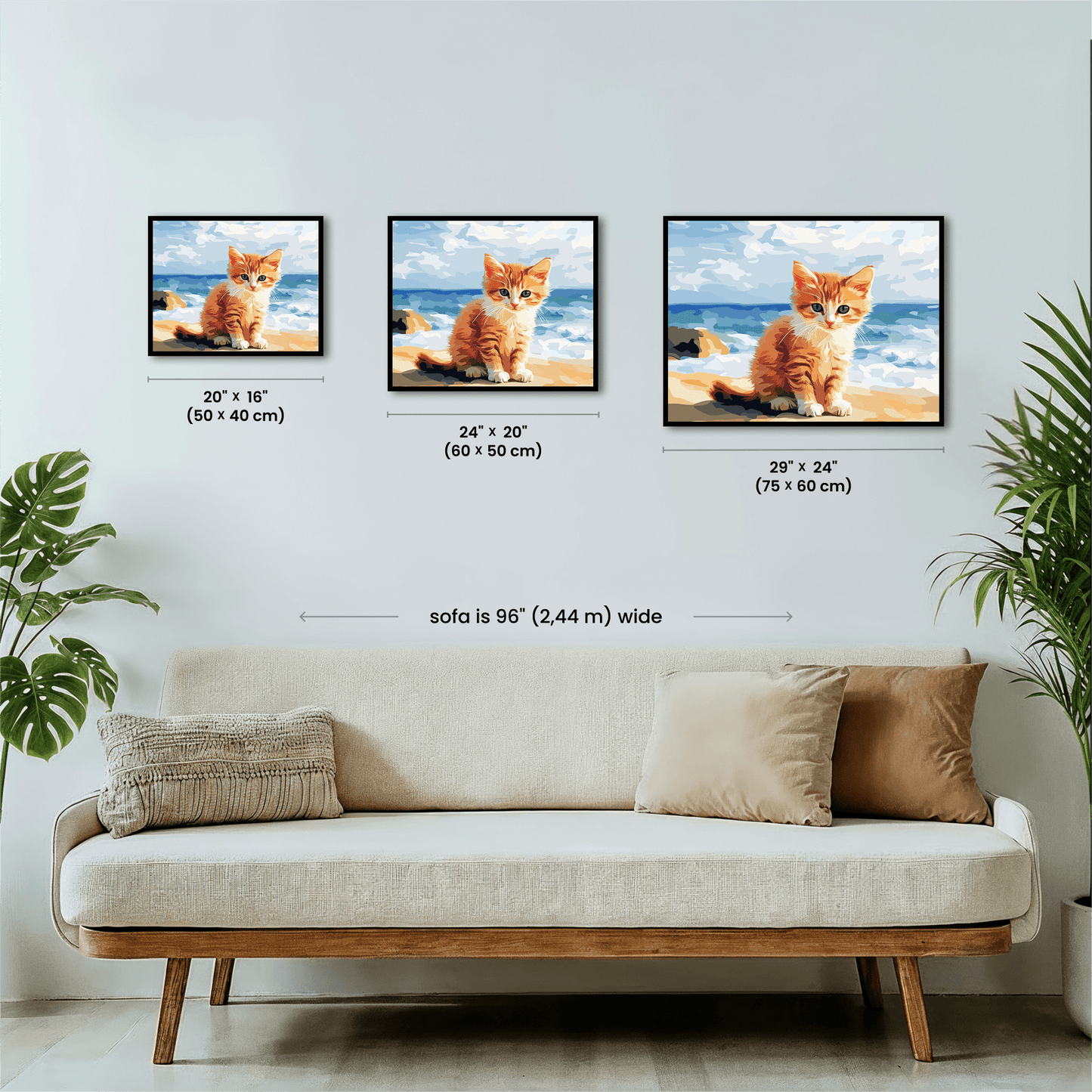 Paint by numbers - Beach Kitten - MyArt