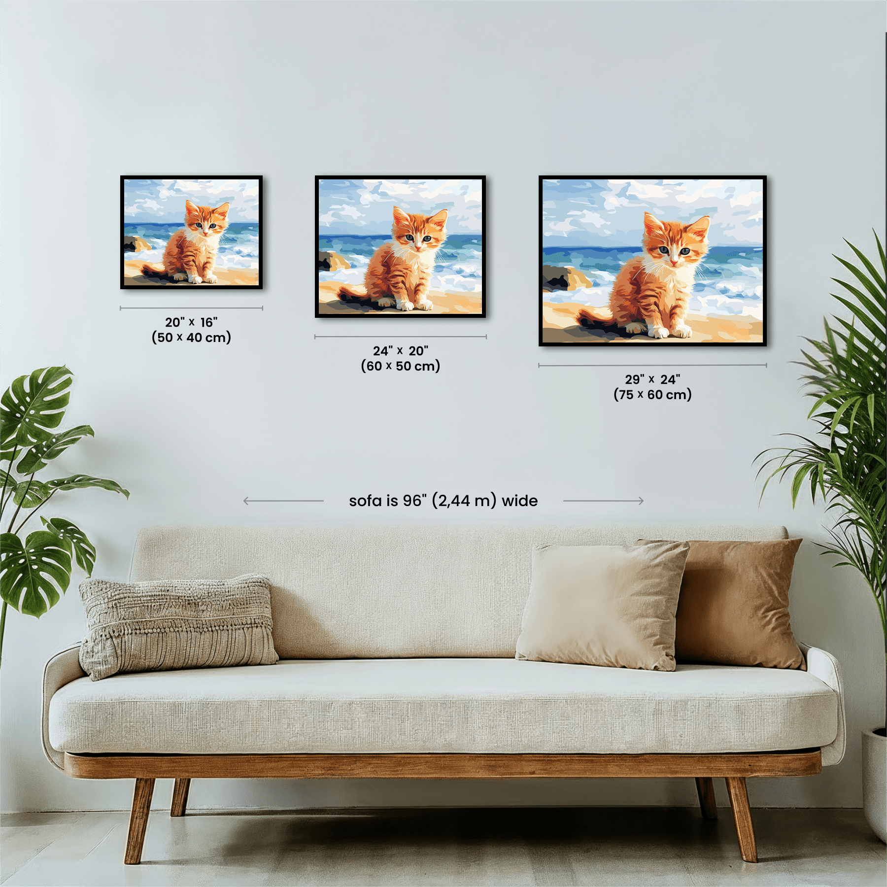 Paint by numbers - Beach Kitten - MyArt