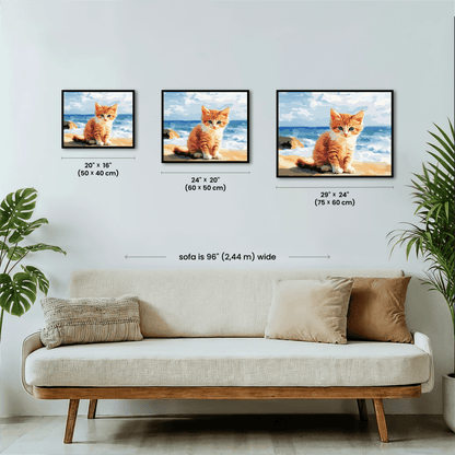 Paint by numbers - Beach Kitten - MyArt