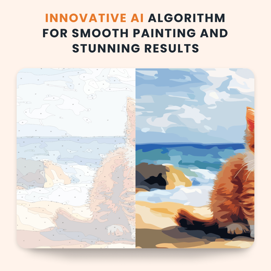 Paint by numbers - Beach Kitten - MyArt