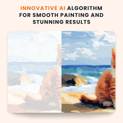 Paint by numbers - Beach Kitten - MyArt