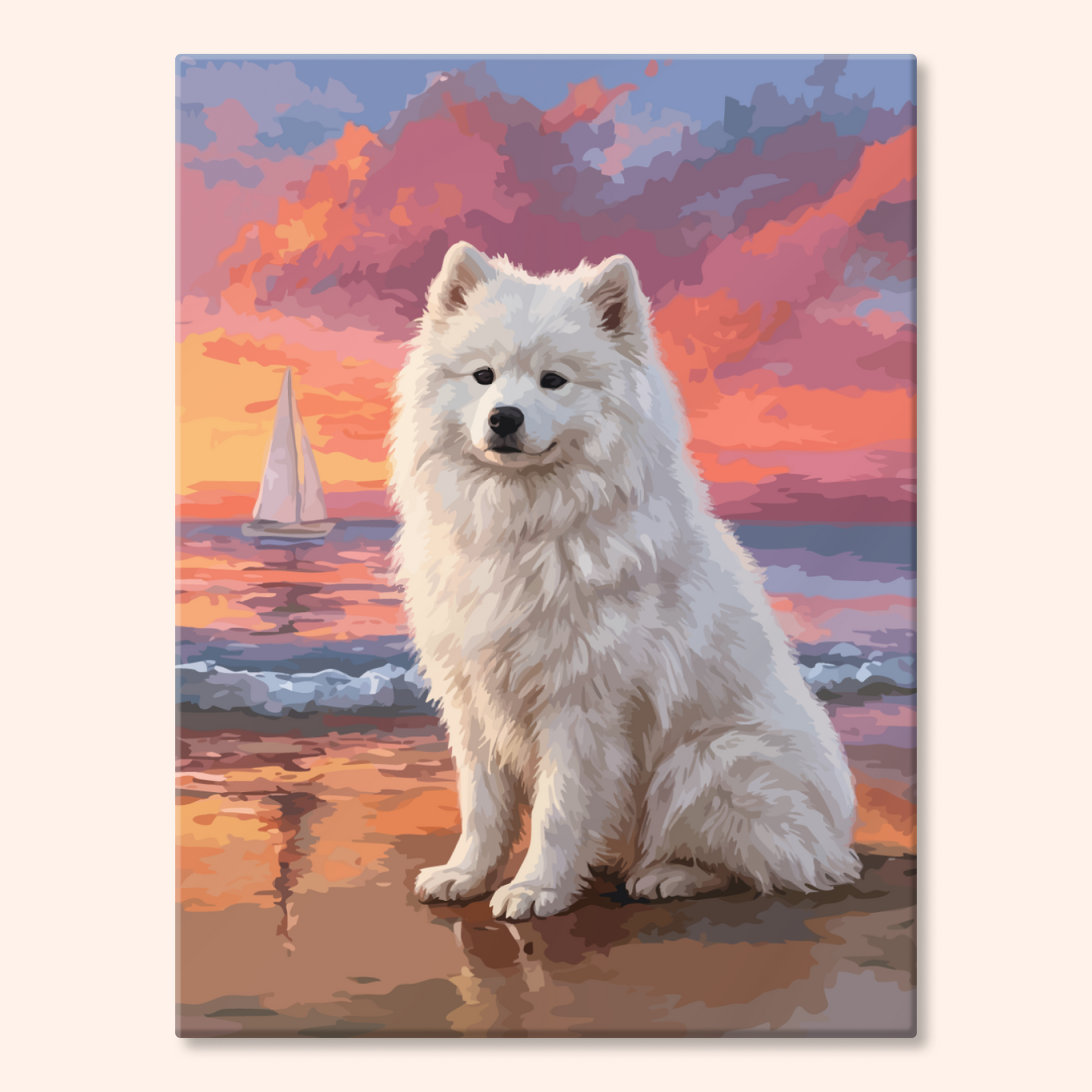 Beach Samoyed