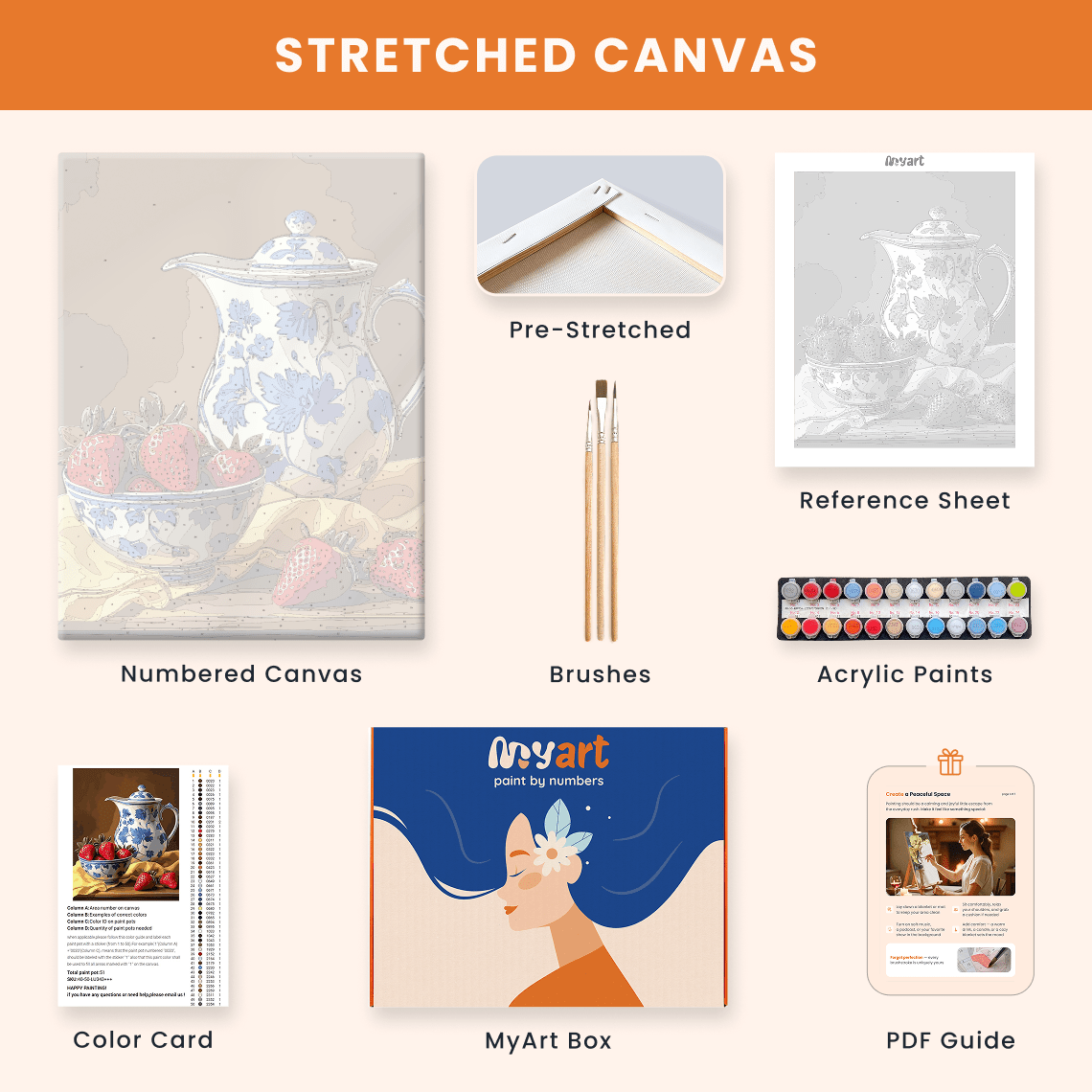 Paint by numbers - Berry Elegance - MyArt